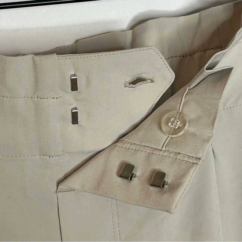 Athleta Skyline Pant II Paperbag Light Beige Size 10 - Picture 11 of 14